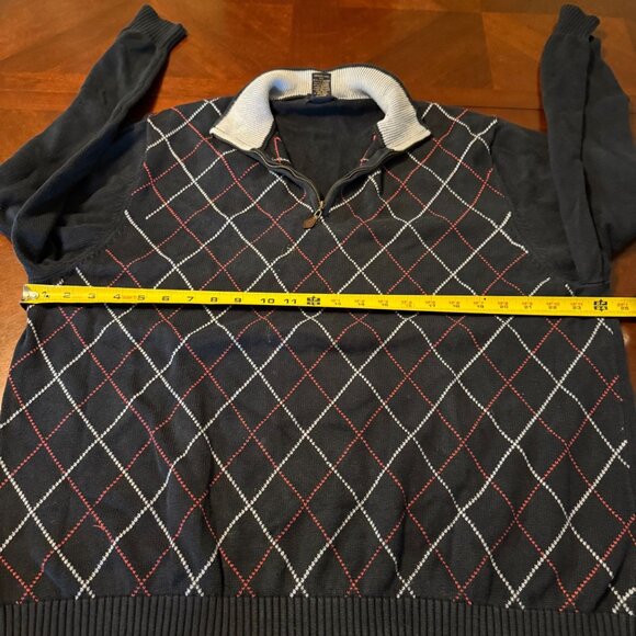 Vintage Brooks Brothers 346 XL Sweater Navy Red Golf Preppy Y2K - Picture 6 of 8